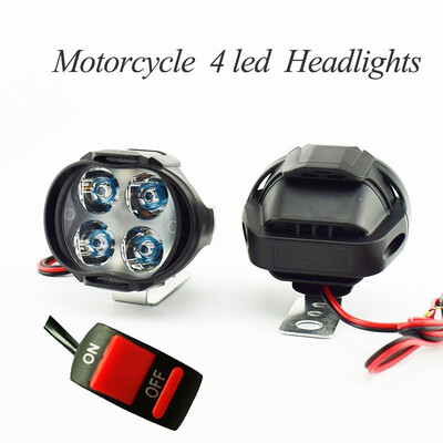 

Motorcycle 12V 6500K LED Headlight auxiliary driving lights Car Headlamp Scooter Moto Fog lamp Spotlight Motorbike work lights