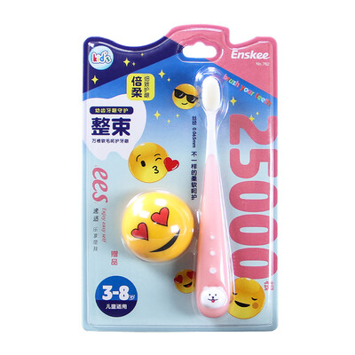 

Enskee Childrens Soft Toothbrush for Gum Care color varies