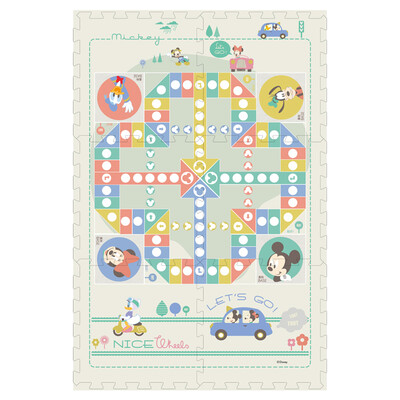 

Disney Disney crawling mat game stitching crawling mat - flying chess 6 pieces with side strips