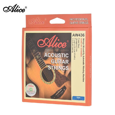 

Alice AW436-M Professional Guitar Strings Set High Grade Medium Tension 6PCS Steel Strings for Acoustic Guitar