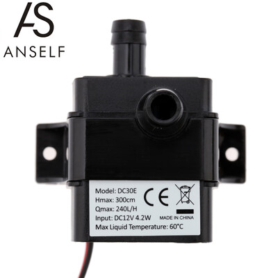 

Anself Ultra-quiet Mini DC12V 42W Micro Brushless Water Oil Pump Waterproof Submersible Fountain Aquarium Circulating 240LH Lif