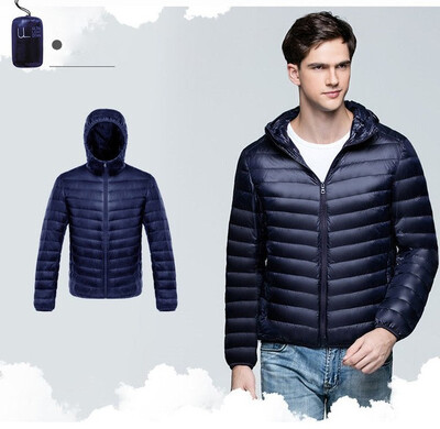 

Man Winter Autumn Jacket 90 White Duck Down Jackets Men Hooded Ultra Light Down Jackets Warm Outwear Coat Parkas Outdoors