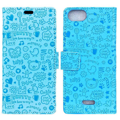 

MOONCASE Wiko Harry2 Little Witch Holster - Blue