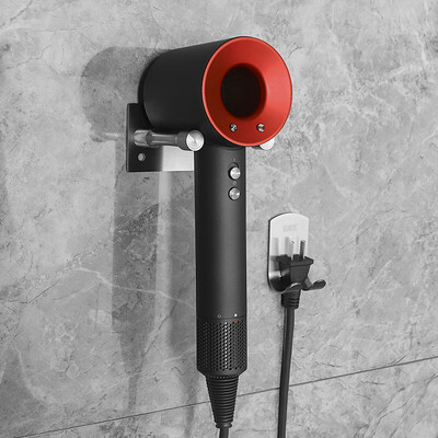 

BUBM Applicable to Dyson dyson hair dryer storage bracket free punching hanger hair dryer stainless steel shelf HD04 plug hook bracket