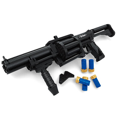 

ABS Plastic Army Weapon Military Arms 373 PCS Shotgun Refile Building Blocks Gun Toys Compatible With Lego For Kids And Children