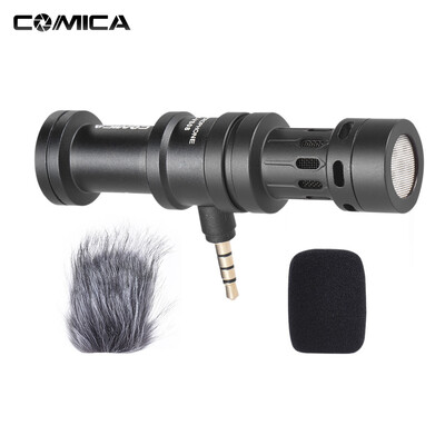 

COMICA CVM-VS08 Professional Cardioid Directional Condenser Shotgun Video Microphone Full Metal Super Anti-Interference for iPhone