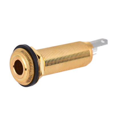 

635mm 14 Inch End Pin Endpin Jack Socket Plug Mono Output Copper Material for Acoustic Electric Guitar