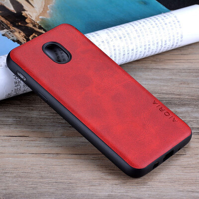 

for Samsung Galaxy J3 2018 case Luxury Vintage PU cow leather Skin cover phone Cases for samsung galaxy j3 2018 coque funda capa