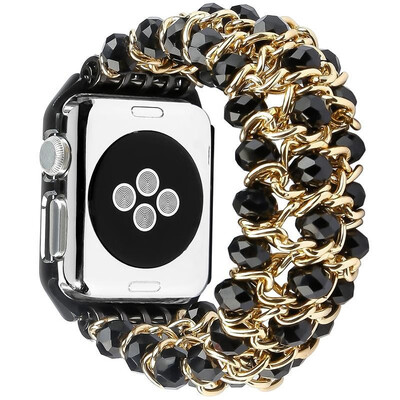 

2018 new ladies bracelet beads for Apple Watch Apple Watch chain crystal bracelet iWatch handmade jewelry chain