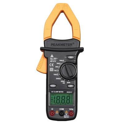 

MASTECH MS2001F 312 bit AC Digital Clamp Meter Ammeter Voltmeter Ohm Continuity Diode Test