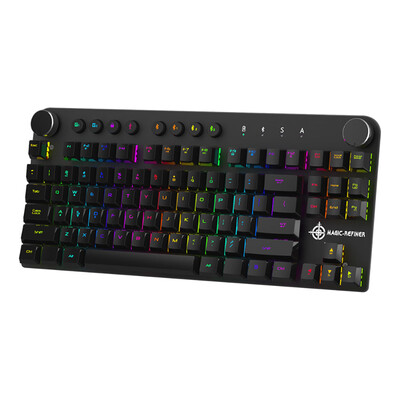 

MK11 Mechanical Gaming Keyboard Wired USB&Wireless BT 30 RGB Backlight Switchable 87 keys Gaming Keyboard for Computer Ga