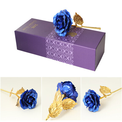 

Beautiful Gold-Plated Rose Elegant Everlasting Rose Flower Unique Anniversary Birthday Gift