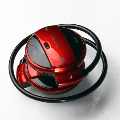 

Wireless Bluetooth earphones Stereo Foldable mini Neckband Portable Noise Reduction TF card earphone FM With Mic For phone