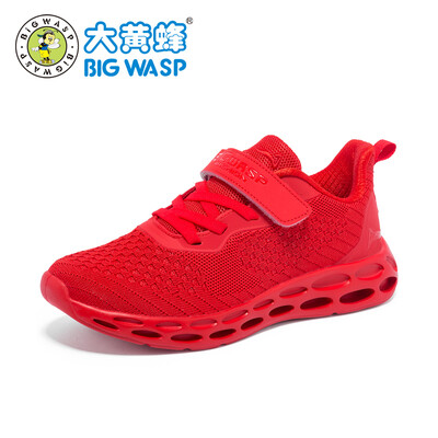 

Bumblebee boy sports shoes spring&autumn children large size black big boy mens shoes 12-15 years old childrens breathable mesh shoes 119119091 red 39