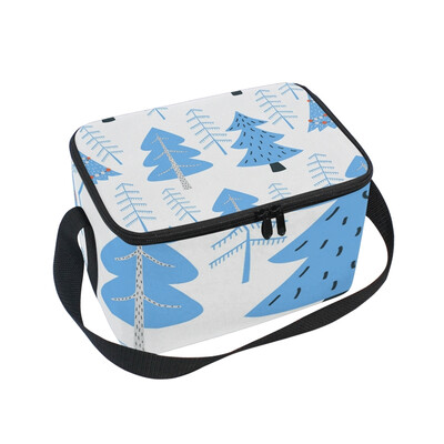 

ALAZA Lunch Box Insulated Lunch Bag Large Cooler Winter Forest Tote Bag