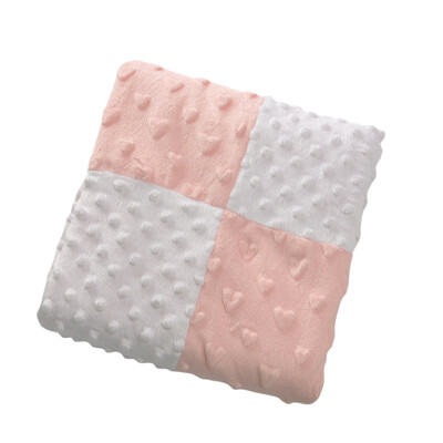 

Baby Blanket Soft Polar Fleece Double Layer Swaddling Emboss Stroller Car Sofa Bedding Blanket Boy Girl Grey