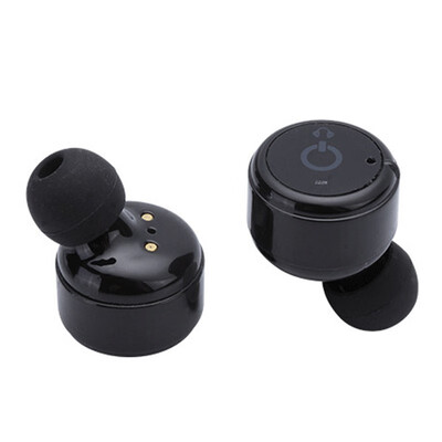 

Wireless Bluetooth Earphone Noise Canceling Bluetooth In-Ear Headset with 1500mAh Power Bank box Dual Bluetooth V42