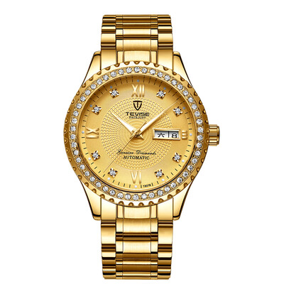 

TEVISE T807B Wrist Watch Men Brand Watch Semi-automatic Mechanical Fashion Luxury Waterproof Watch Luminous Business Casual Watch