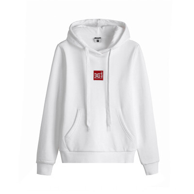 

361 degrees womens 2018 autumn new long-sleeved thin sweater hooded trend sportswear 661839806-2 white M