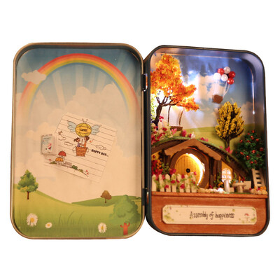 

3D Handmade Wood DIY Box Theater Dollhouse Miniature Cute Mini Home Assemble Kits Gift Toys for Children