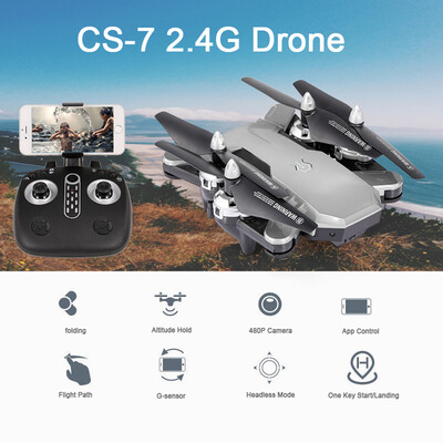 

CS-7 Drone with Camera 1080P WiFi FPV Drone Altitude Hold Voice Control G-sensor RC Quadcopter Christmas Gift