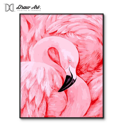 

Europe Animal Poster Flamingo Painting by numbers DIY Oil Picture by Numbers Wall Coloring by number Digital Painting Art