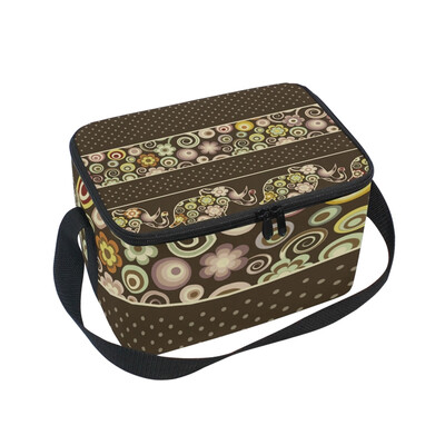 

Lunch Box Insulated Lunch Bag Large Cooler Ornamental Pattern Tote Bagfor Kids Men Women