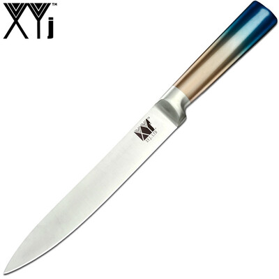 

XYj Kitchen Knives Stainless Steel Blade 8" inch Slicing Knife Non Slip Handle Stainless Steel Kitchen Knife