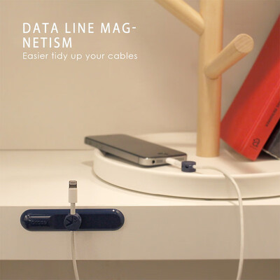 

NeillieN Cable WinderData Line Magnetic Absorber Wire Collector Desktop Wire Finishing Home Office Vehicle Wire Winder