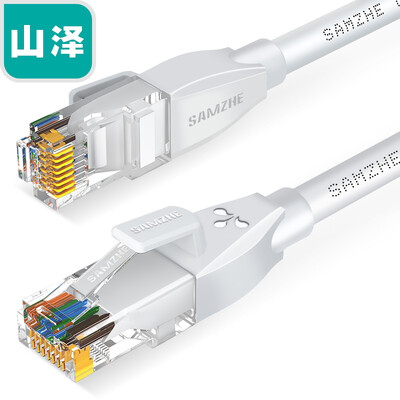 

Yamazawa SAMZHE six types of CAT6 network cable Gigabit network cable 8 m blue computer broadband unshielded eight-core twisted pair household jumper finished cable LCT80