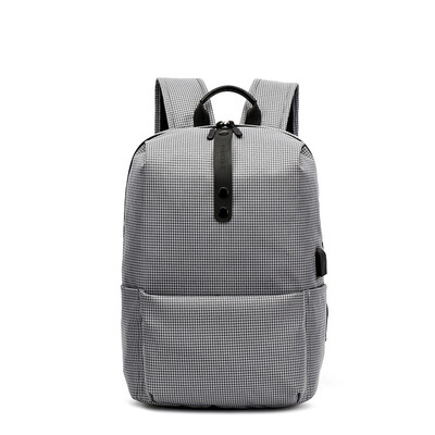 

Mens Backpack USB Charging Houndstooth Waterproof Laptop Bags School Laptop Backpacks Leisure Bags Shopping Tote