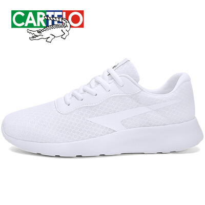 

Cartier crocodile casual sports mens shoes fashion trend mesh breathable lightweight student running slip wear 0121 white 41