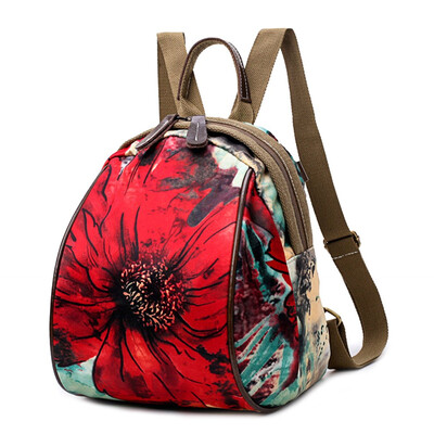 

Flower Backpack for women Casual Handbag Ladies Fashion Shoulder Bag for Work School Shopping Travel