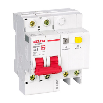 

DELIXI 2P RCBO Household Miniature Circuit Breaker Air Leakage Protection Residual Current Operated Circuit-Breaker 1A-63A Current