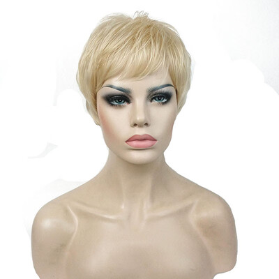 

StrongBeauty Super Short Layered&Spikey Blonde Full Synthetic Wig Wigs Black Brown COLOUR CHOICES