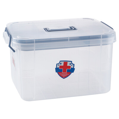 

Van Gogh VENGO Hannover portable double-layer sealed storage box home emergency health kit about 10L blue handle