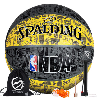 

SPALDING NBA Graffiti Series Outdoor Rubber Basketball - Yellow 83-307Y