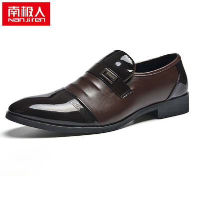 

Anji people Nanjiren mens dress England tie business casual low-top shoes 17108NJ812 812 brown 43