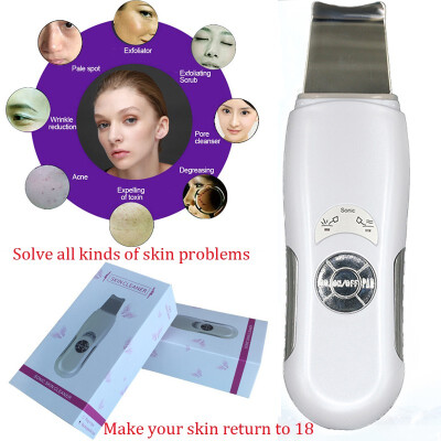 

Ultrasonic Deeply Skin Facial Cleaner Skin Scrubber Pore Cleansing Machine Blackhead Removal Exfoliator