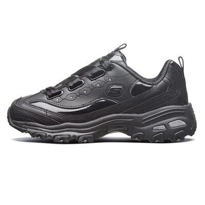 

Skechers fashion casual shoes silk lace panda low cut 11976 full black 37