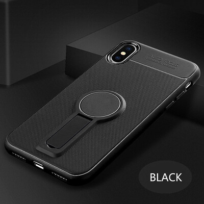 

Soft Silicone Case For iPhone 7 8 6 6s Magnetic Kickstand Cases For iPhone 7 8 6 6s Plus X 10 Anti-knock Case Cover Fundas