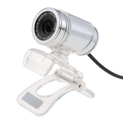 

USB 20 12 Megapixel HD Camera Web Cam with MIC Clip-on 360 Degree for Desktop Skype Computer PC Laptop Transparent
