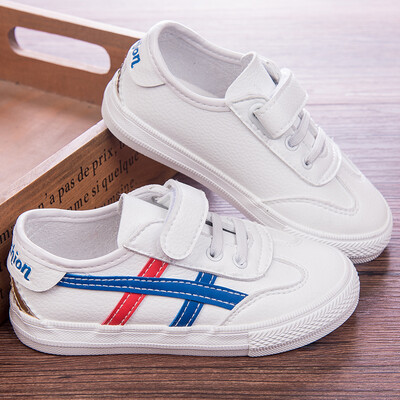 

Crayon Shinchan Childrens Shoes Boys Sports Shoes Girls White Shoes Low Help Student Shoes Childrens Casual Shoes S-111 White Blue 25