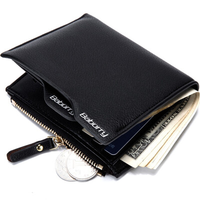 

LKX Antimagnetic Defence Radio Frequency Short Wallet Distinguish RFID Man Wallet Card Holder Male Purse Men Wallets Money Bag