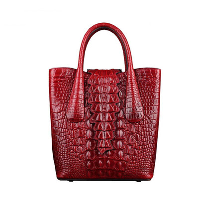 

SUWERER famous brand women Genuine Leather bags for women 2019 new luxury Crocodile embossed bag designer bags handbags