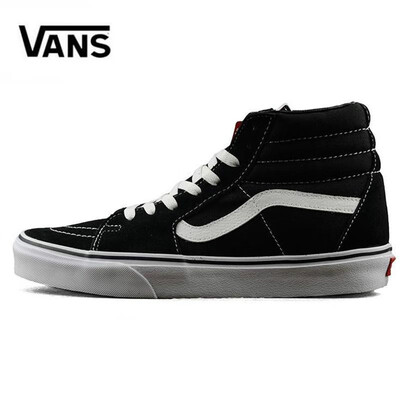 

2019 Original Vans old skool sk8 hi mens womens canvas sneakers black white red YACHT CLUB MARSHMALLOW fashion skate casual shoes