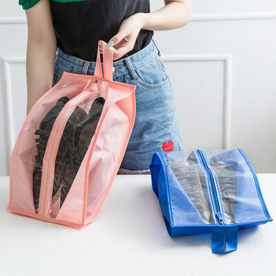 

Bingyou convenient travel shoes storage bag Oxford cloth dust shoes cover waterproof shoes bag transparent storage bag travel shoe bag