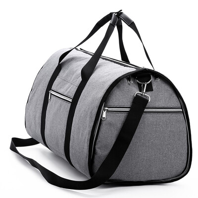 

Convertible Garment Bag with Shoulder Strap 2-in-1 Hanging Suitcase Suit Travel Bags Black 691