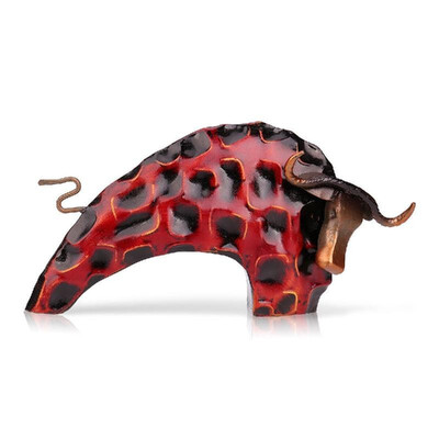 

TOOARTS Bull Metal sculptrue Iron sculpture Abstract sculpture Crafting Home furnishing articles Decoration Art