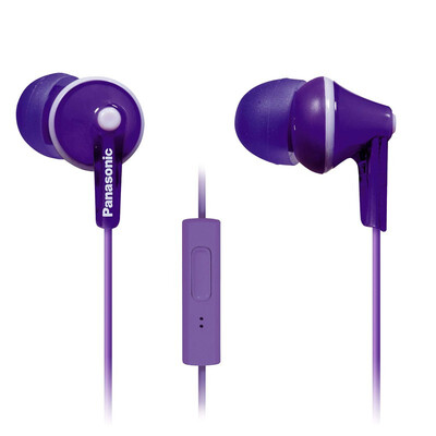 

ErgoFit Earbud Headphones with Microphone&Call Controller Compatible with iPhone Android&Blackberry - RP-TCM125-K - In-Ea